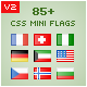 85+ CSS Mini Flags