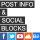 Post Info & Social Blocks - WordPress Plugin