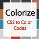 CSS Color codes Parser, Extractor, Color Palette