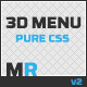 3D CSS Menu