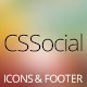 CSShare Social Media Icons/Footer
