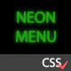 Neon Menu - Pure CSS Dropdown Navigation