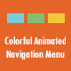 Colorful Animated Navigation Menu