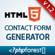 HTML5 AJAX Contact Form Generator