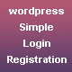 WP Simple Login Registration Plugin