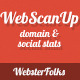 WebScanUP Domain Reviewer & SEO Stats Checker