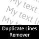 Duplicate Lines Remover Class