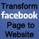 Transform Facebook Page to Website