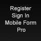 Register/Sign In Mobile Form Pro