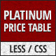 Platinum -  Responsive Pricing Table