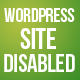 WordPress Site Disabled Page