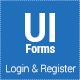 Minimalistic Login/Register Form + Live Validation