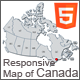 Responsive Map of Canada - HTML5