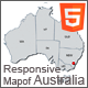 Responsive Map of Australia - HTML5
