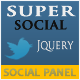 SuperSocial - jQuery Ajax Social Panel