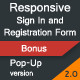 Responsive HTML5/jQuery Sign In/Registration Form
