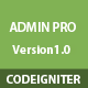 CodeIgniter Admin Pro