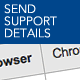 Send Support Details