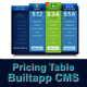 Pricing Table Generator + Paypal for Builtapp CMS