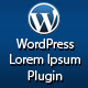 WordPress Lorem Ipsum Plugin