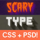 Scary CSS Type Styles (+PSD)