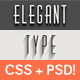 Elegant CSS Type Styles (+PSD)