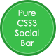 Pure CSS3 Social Bar