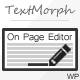 TextMorph: WP On-Page Editor