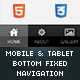 Resepina | Fixed Bottom Menu for Mobiles & Tablets