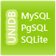 UniDB (MySQL, PostgreSQL and SQLite)