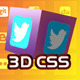Social3D Retina Ready CSS Buttons