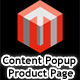 Content Popup Product Page