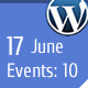 WP Events Calendar Plugin
