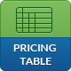 Simple, Clean and Bold Three Color Pricing Table