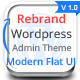 Rebrand Wordpress Admin Theme - Modern Flat UI