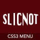 Slicnot - Clean CSS Menu with Sliced Notification
