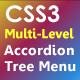 CSS3 Multi Level  Accordion and Tree Menu