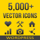 5,000+ Vector Icons - WordPress