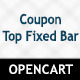 Coupon Top Fixed Bar - Opencart