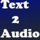 Text to Audio