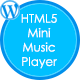 HTML5 Mini Music Player With Playlist - WP Plugin