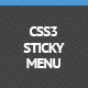 CSS3 Sticky Responsive Dropdown Menu