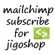 Mailchimp subscribe for Jigoshop