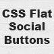 CSS Flat Social Buttons