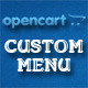 opencart custom menu