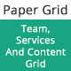 Paper Grid - Team, Services and Content Grid