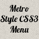 Metro Style CSS3 Menu